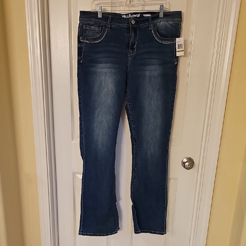 Wallflower Dark Blue Boot Cut Jeans
